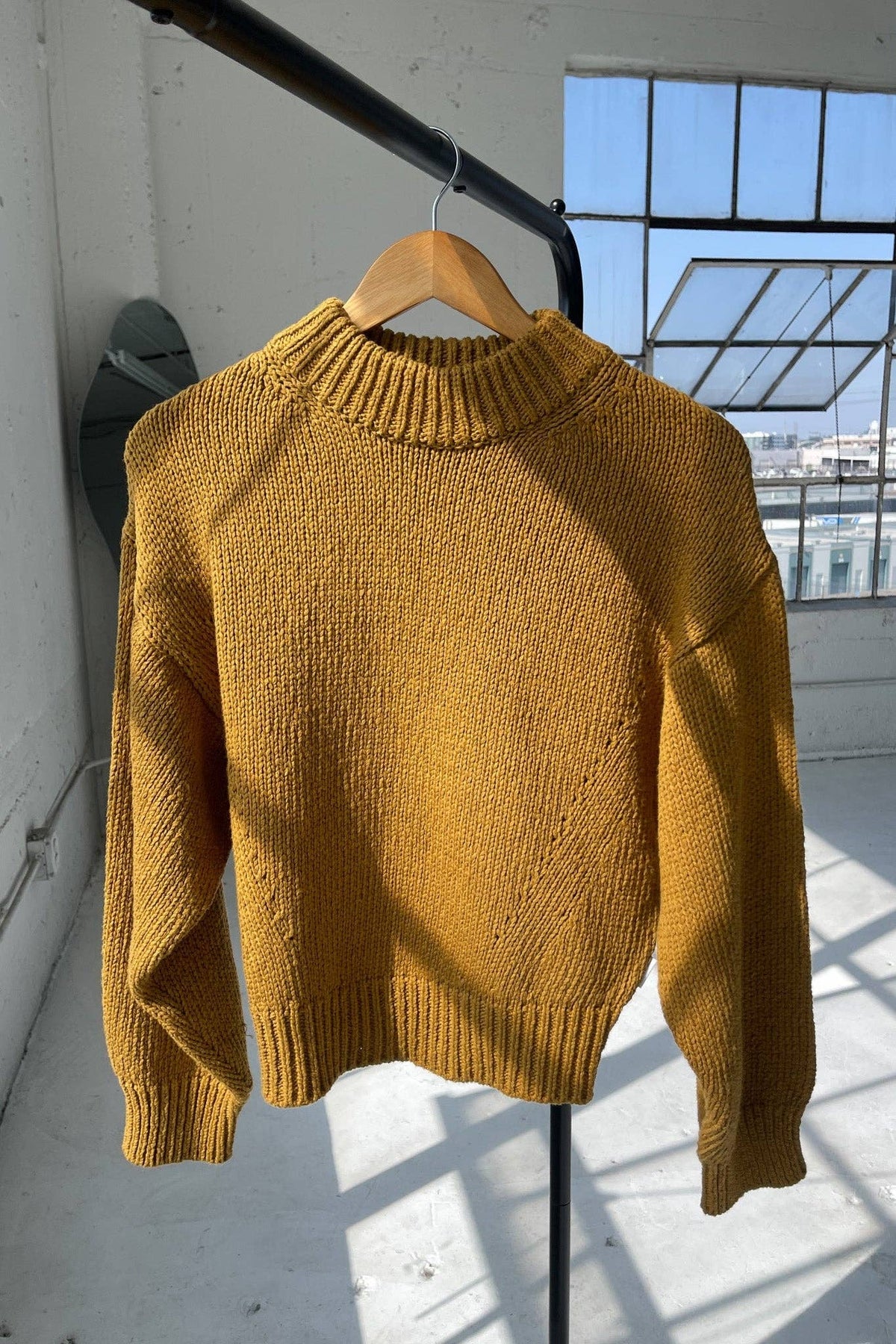 Le Bon Shoppe Zoe Cotton Sweater in Dijon