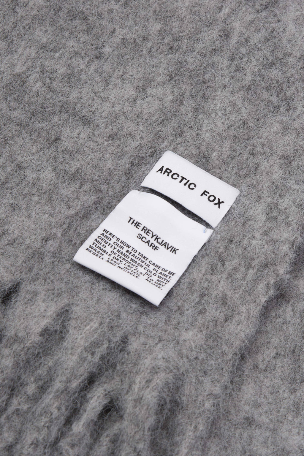 The Reykjavik Scarf with RWS Wool - Grey