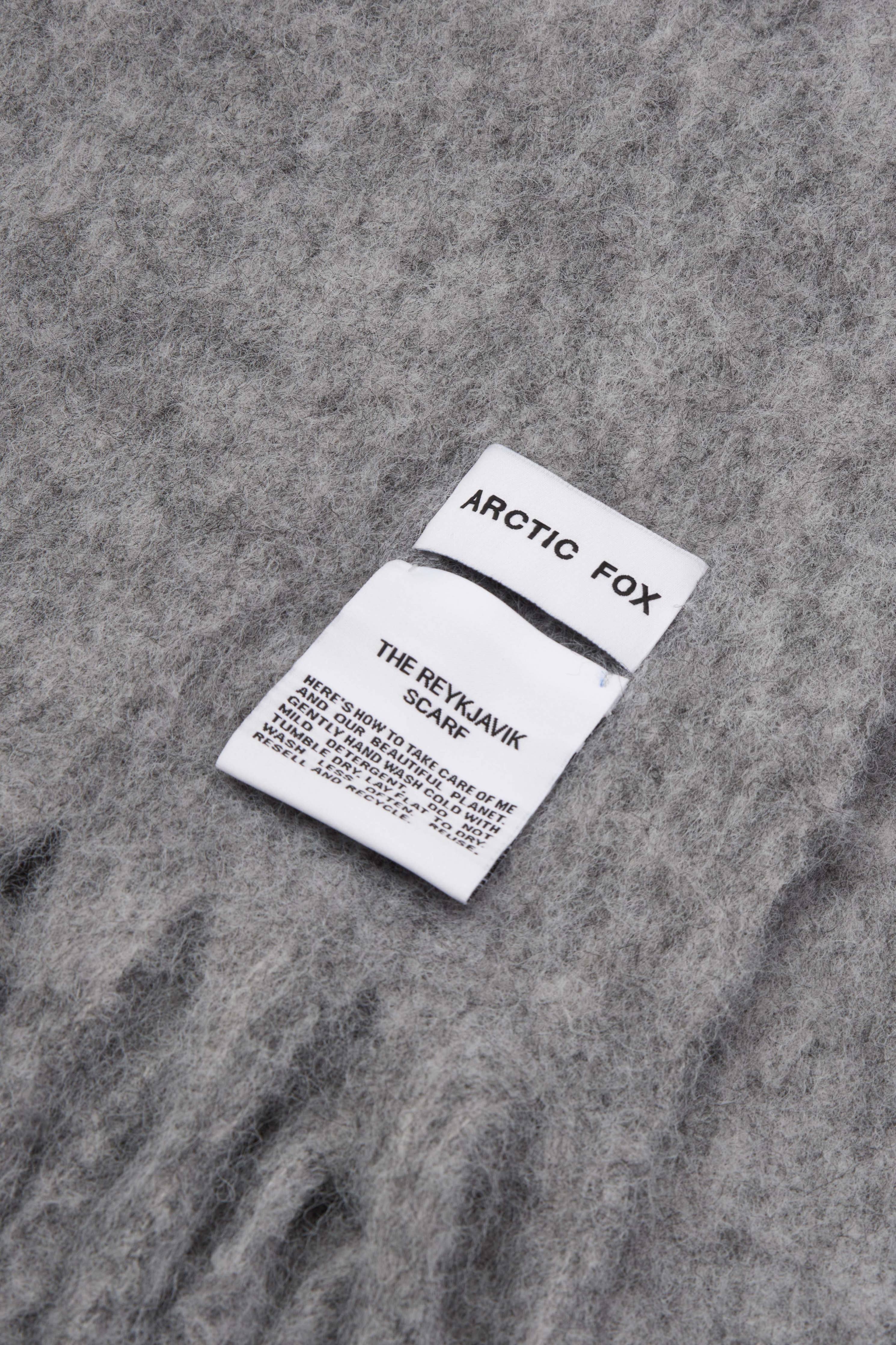 The Reykjavik Scarf with RWS Wool - Grey