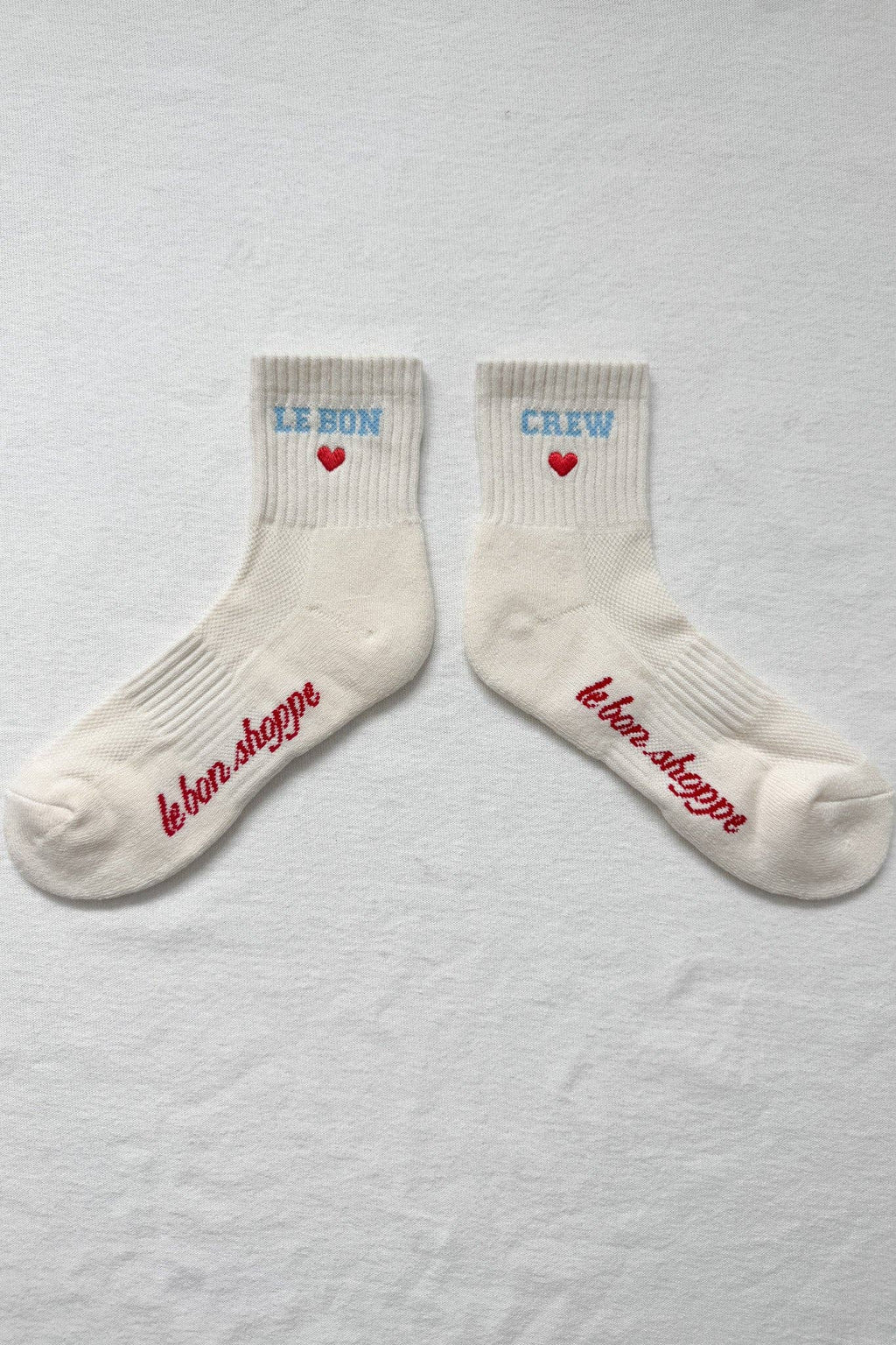 Le Bon Shoppe Embroidered Crew Socks