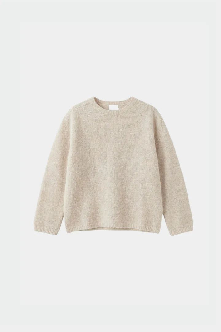 Indi & Cold Ecru Mohair Sweater