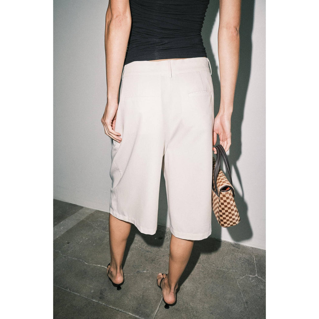 Sable Wide Leg Bermuda Shorts