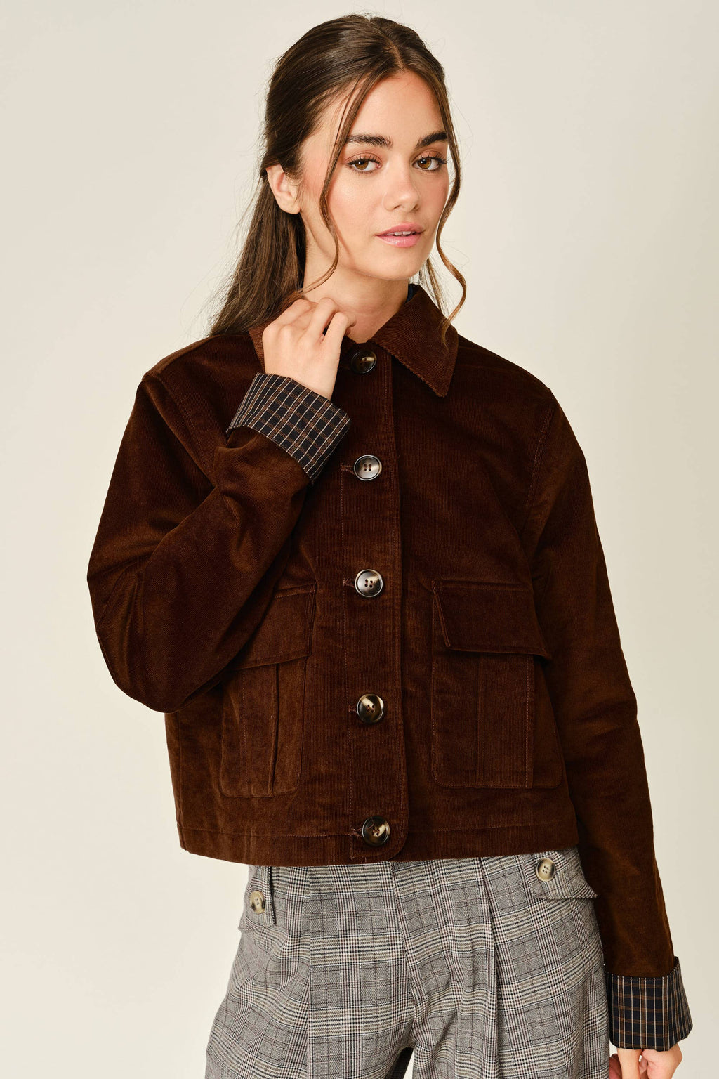 Crop Corduroy Jacket