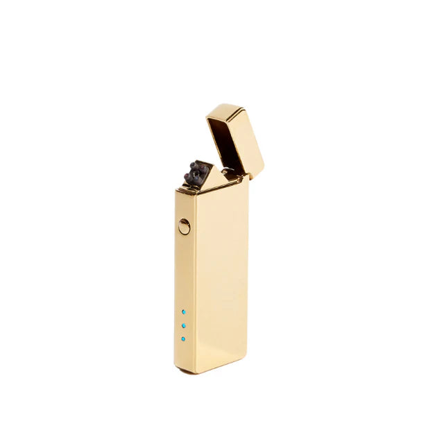 Rechargeable USB Arc Lighter: Gold Metallic