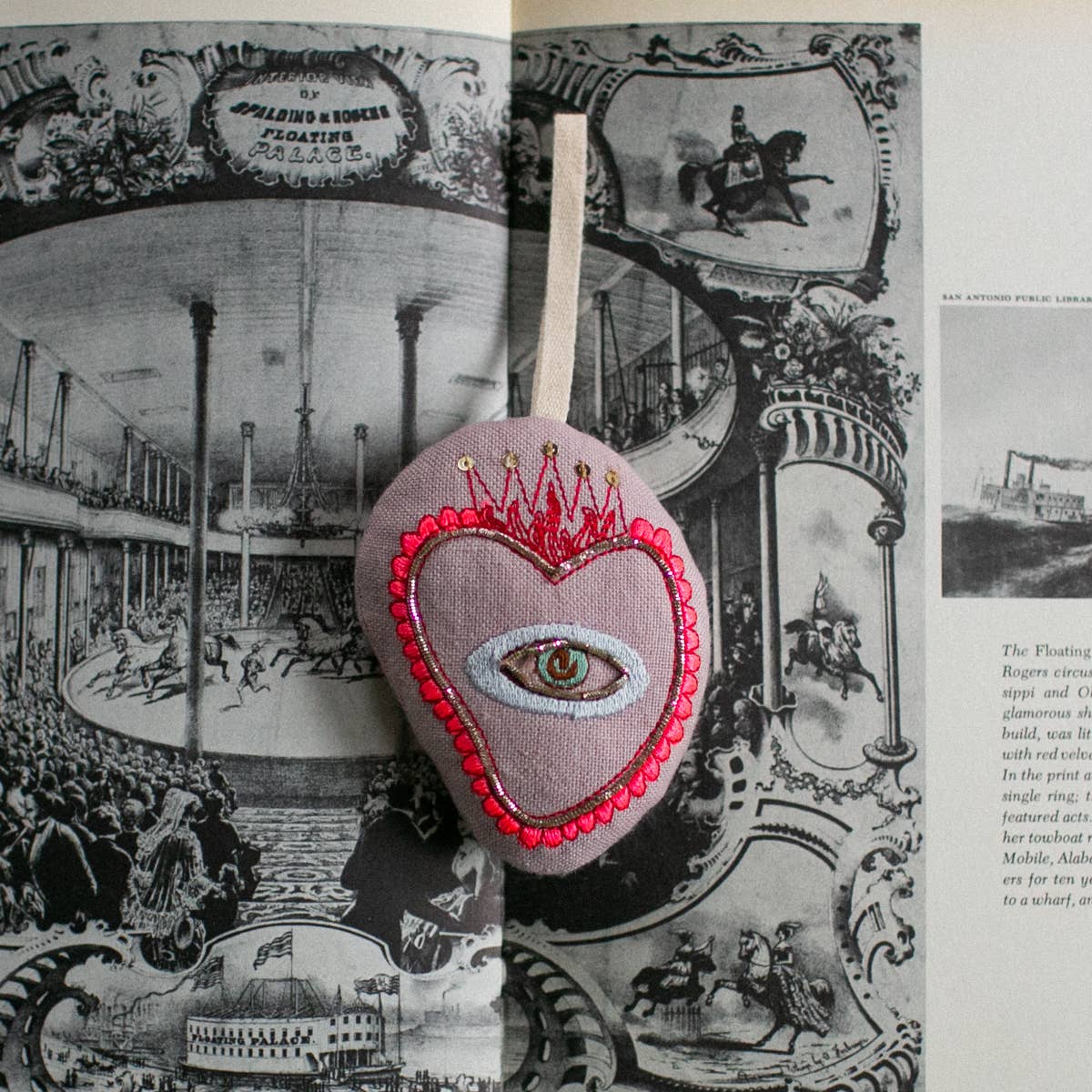 Sacred Heart - Cotton & Lavender filled Ornament