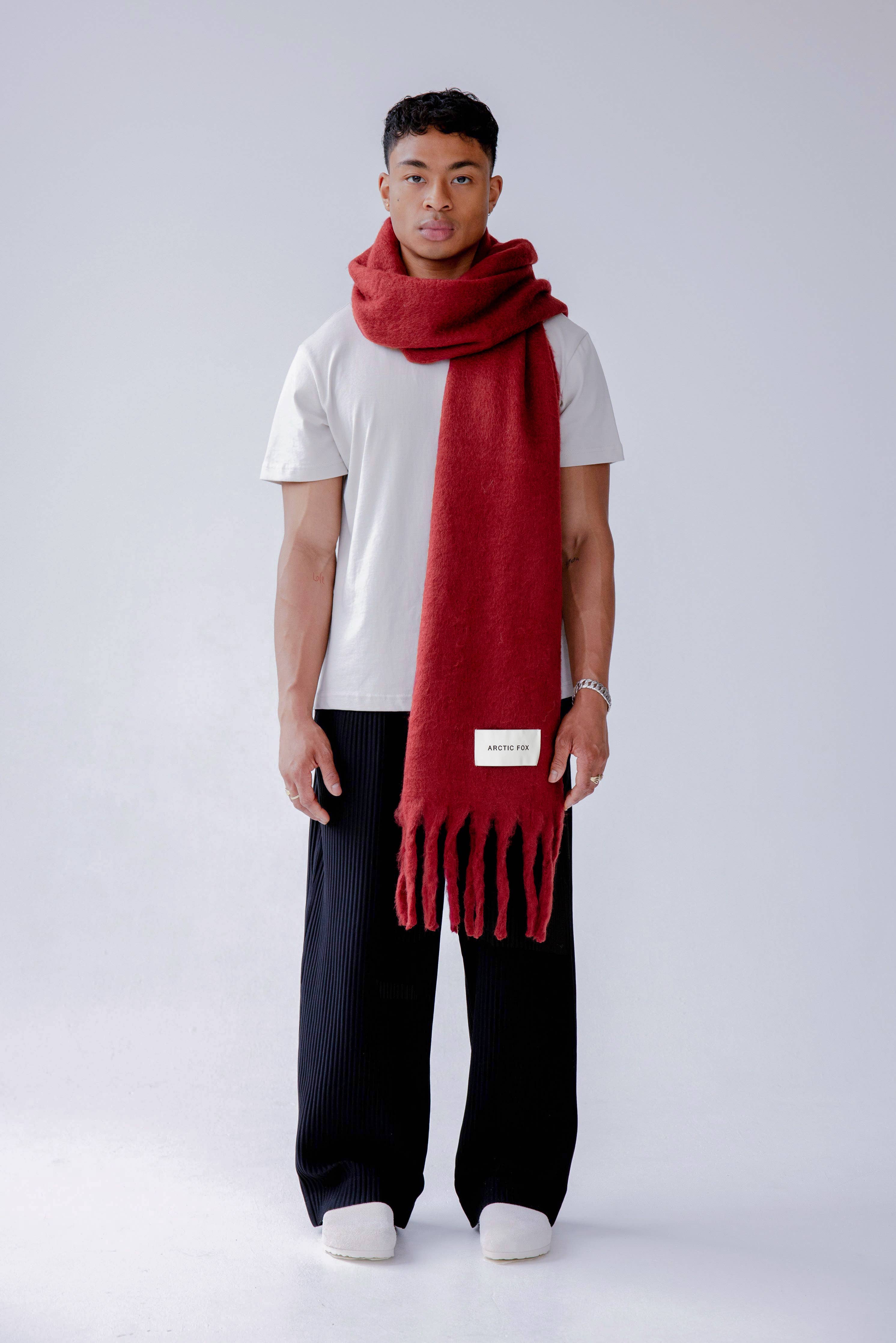 The Reykjavik Scarf - 100% Recycled - Burgundy - FW25