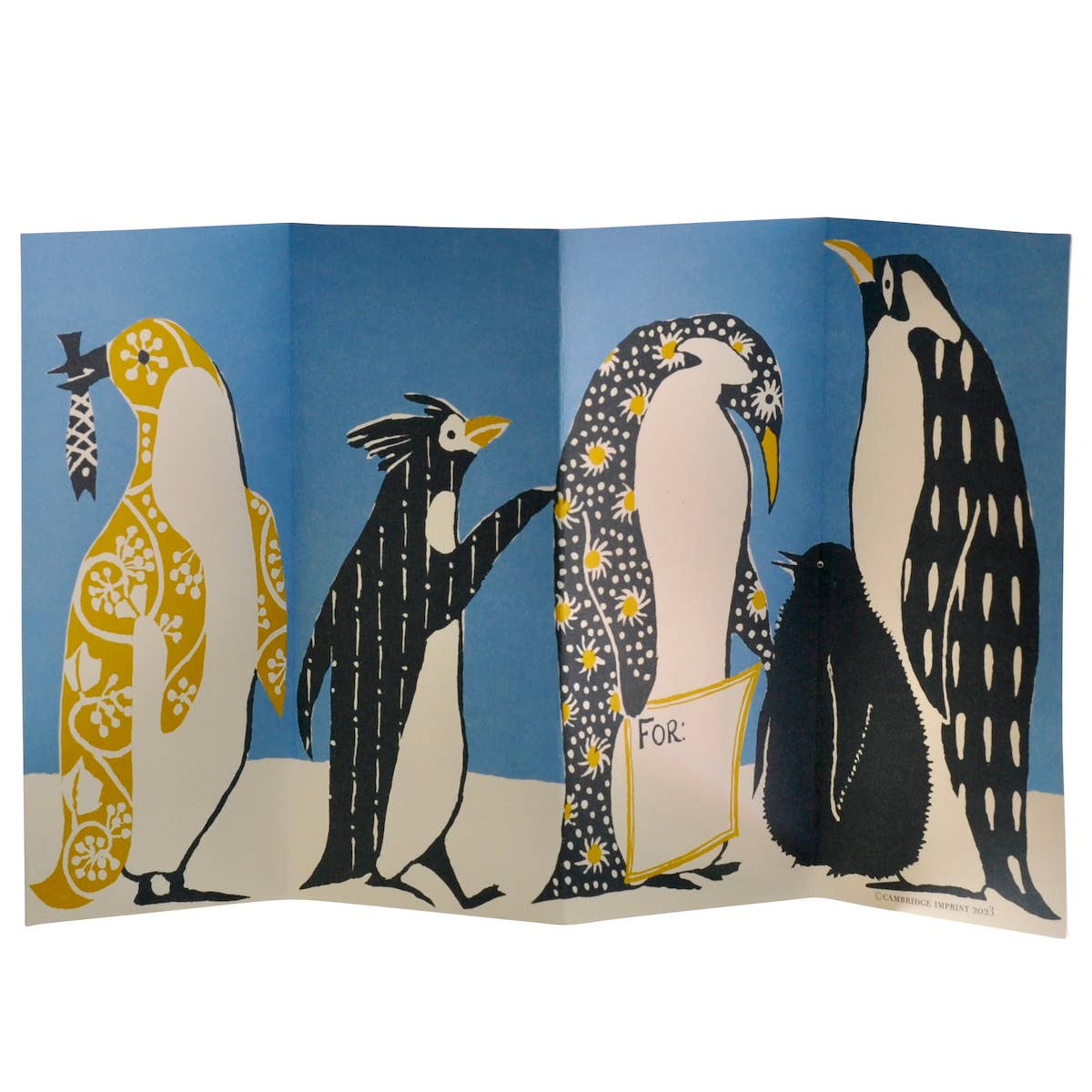 Special Card Penguins In Kimonos
