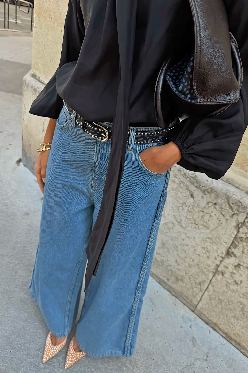 NEVER FULLY DRESSED BRAIDED JEANS