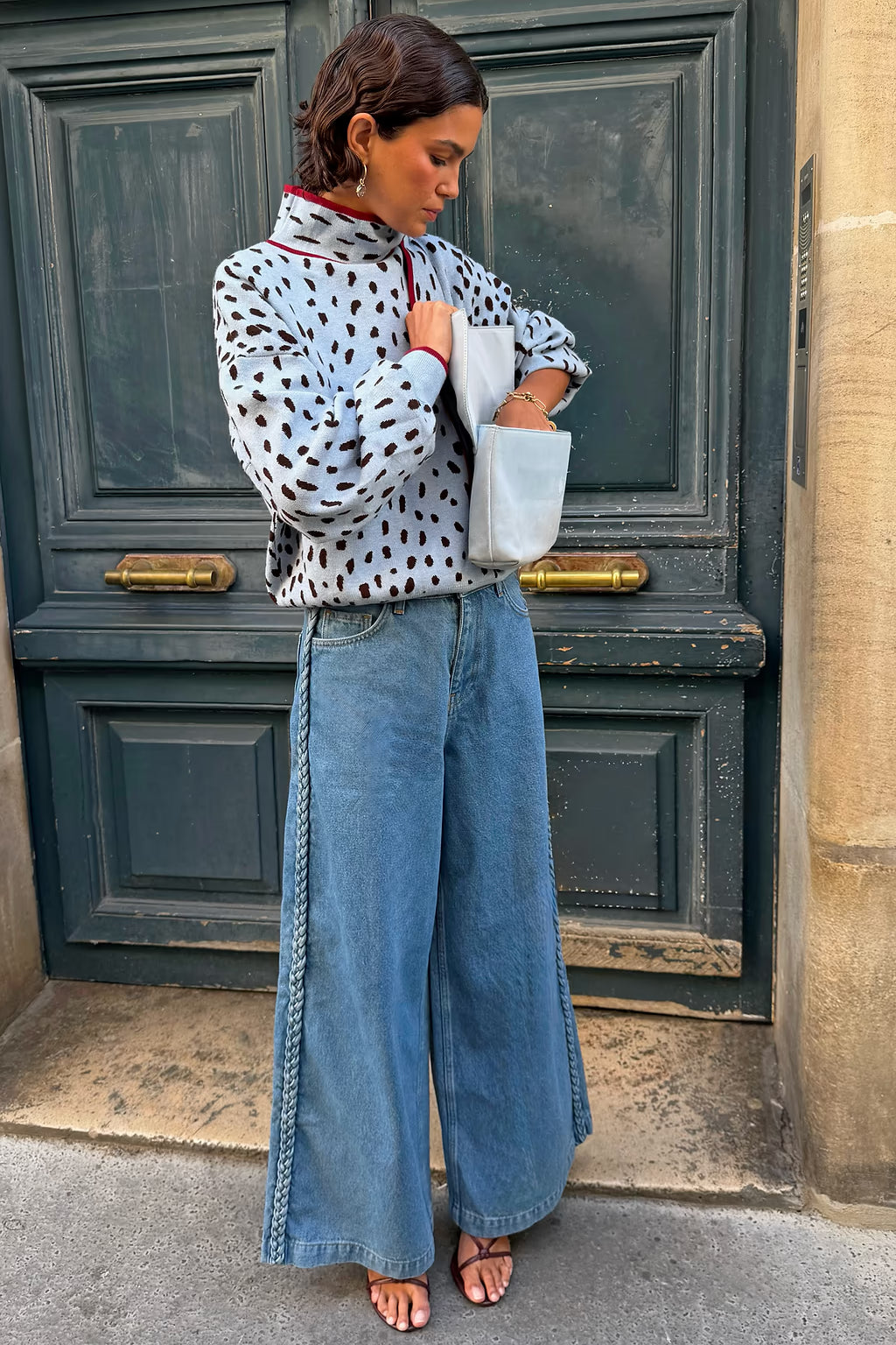 NEVER FULLY DRESSED BRAIDED JEANS