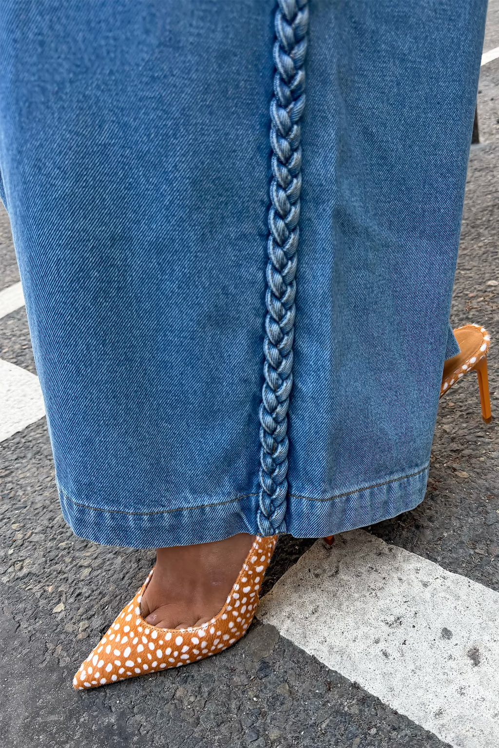 NEVER FULLY DRESSED BRAIDED JEANS