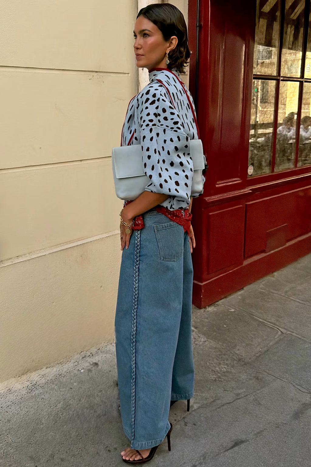NEVER FULLY DRESSED BRAIDED JEANS