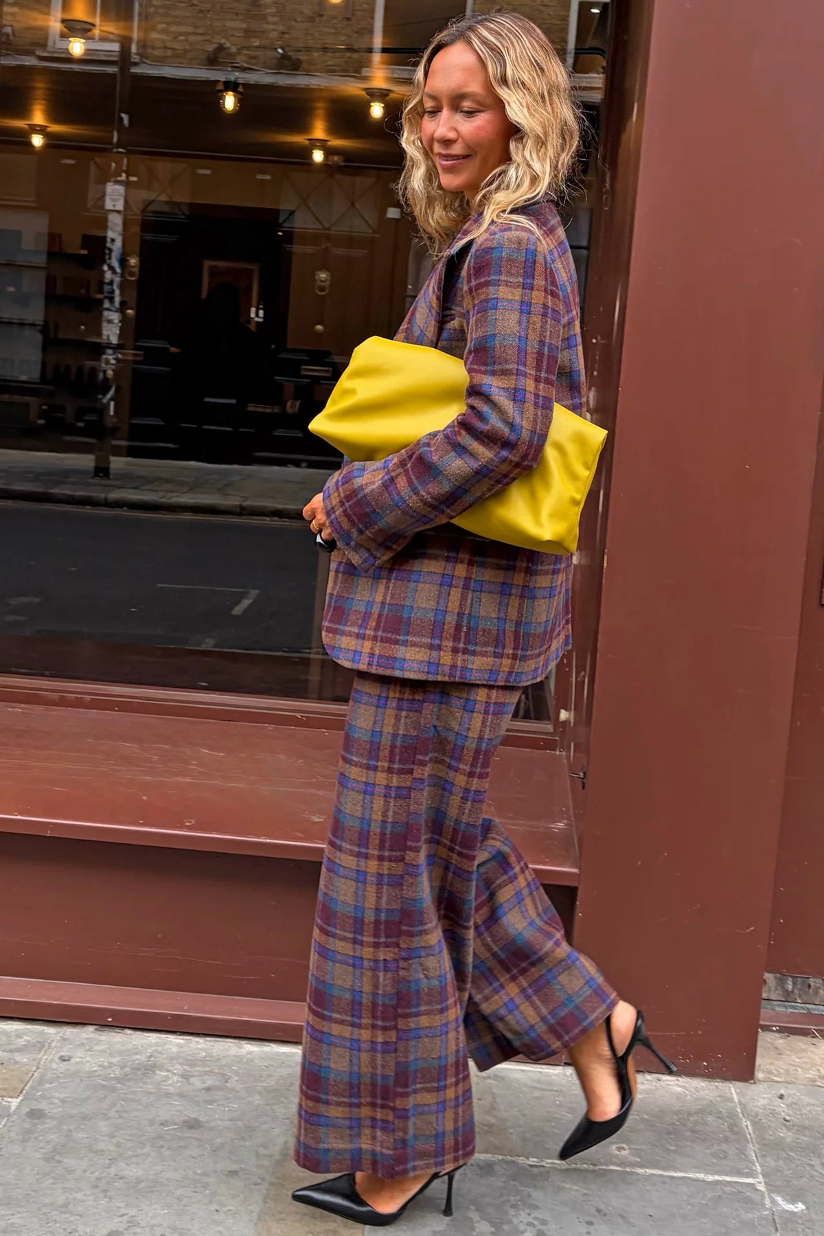 NEVER FULLY DRESSED Check Bryony Trousers