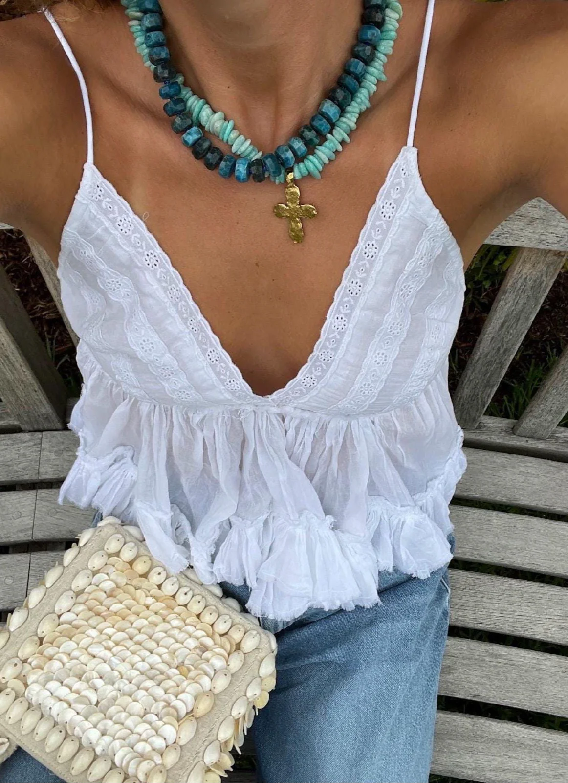 Blue Apatite Necklace
