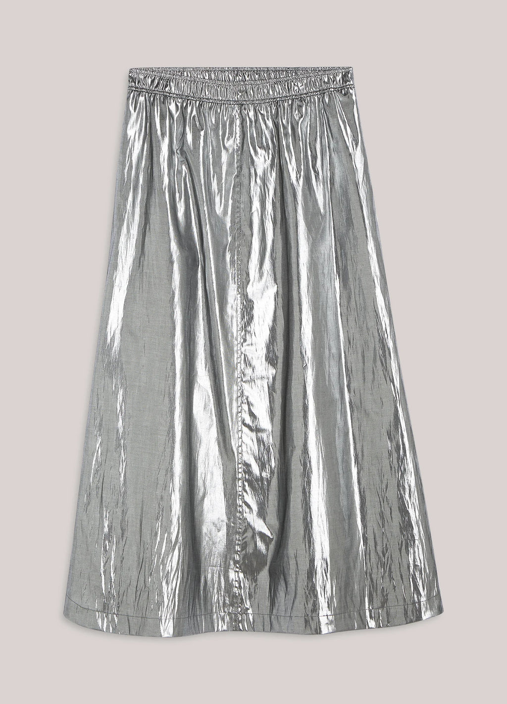 Summum Shiny Silver Skirt