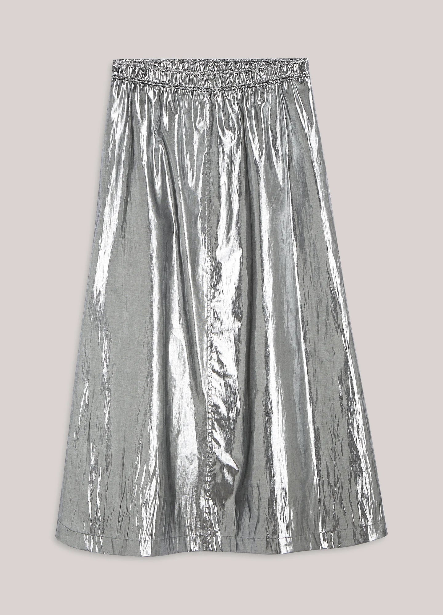 Shiny Silver Skirt