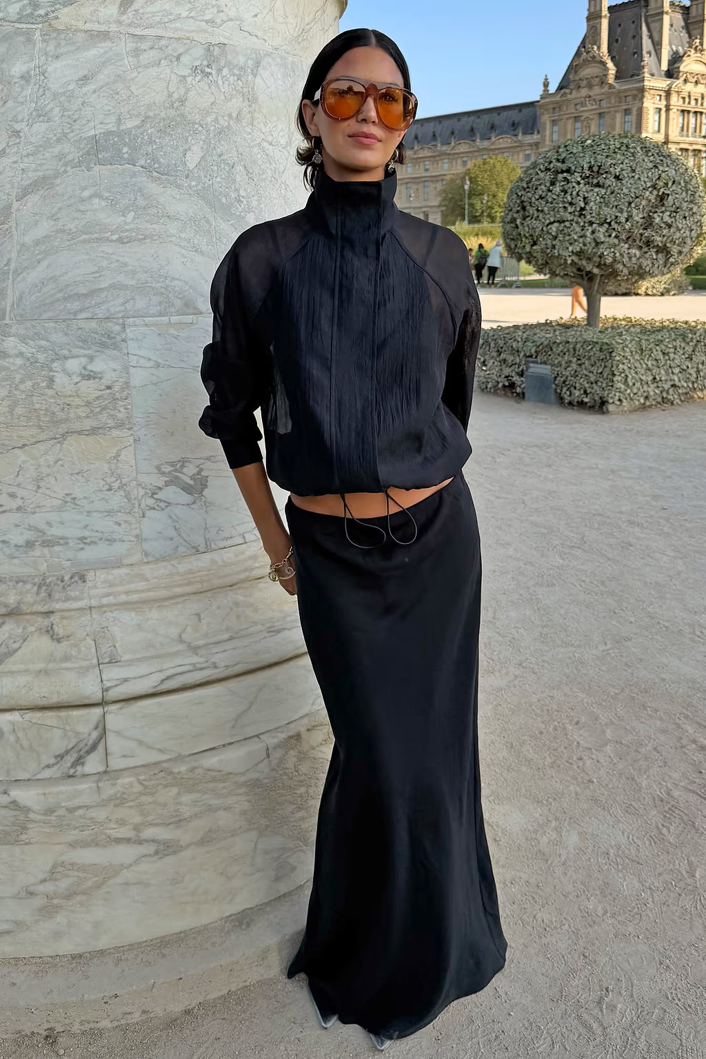 NEVER FULLY DRESSED BLACK DAPHNE SKIRT