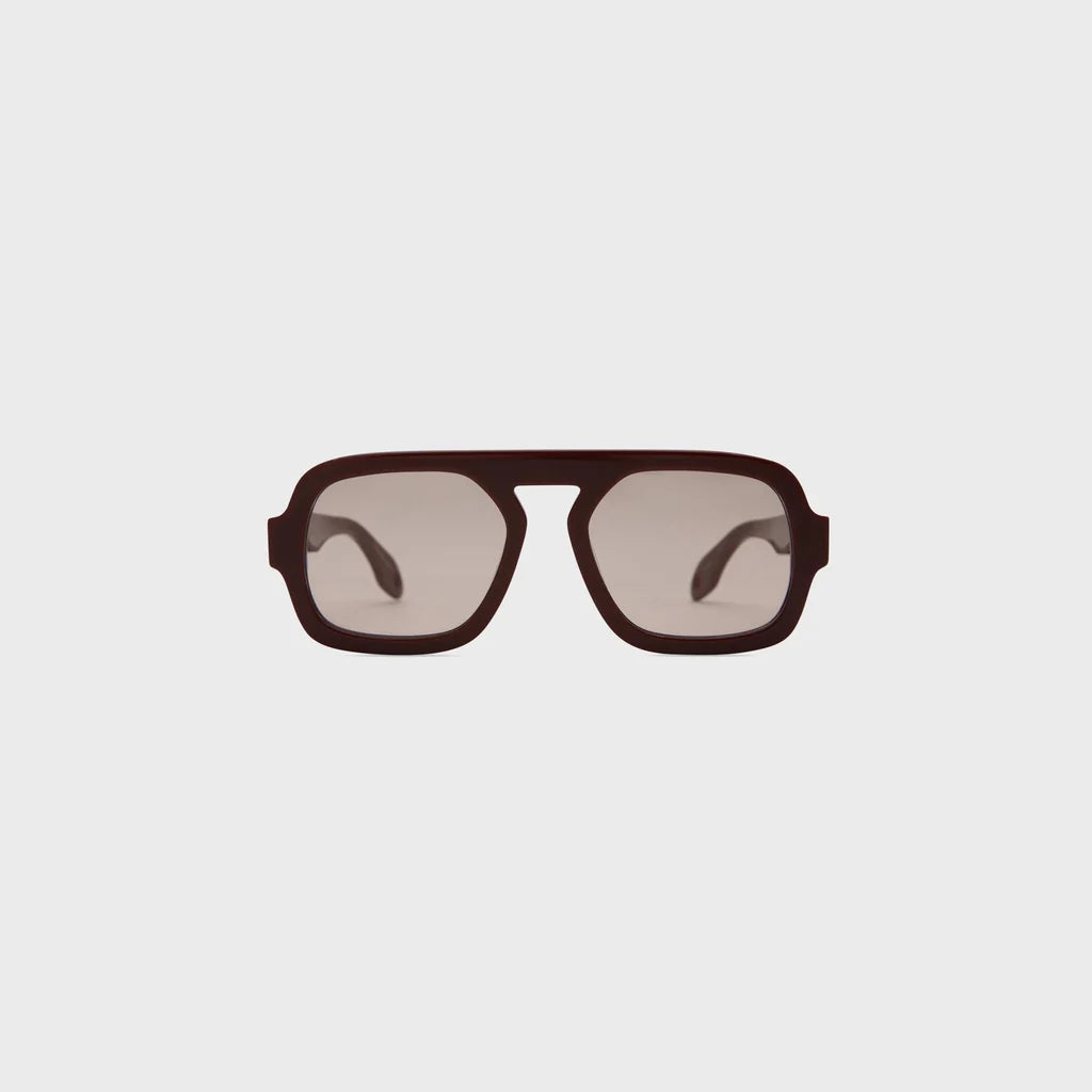 Elisa Johnson Jane Sunglasses in Deep Red