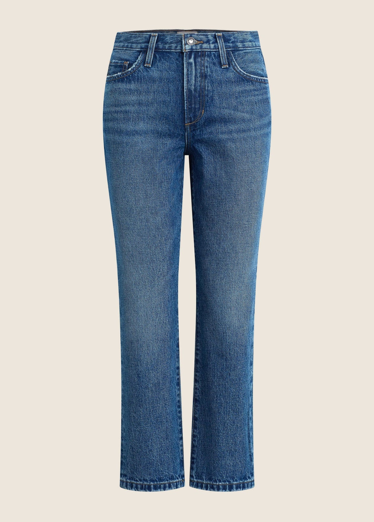 FAVORITE DAUGHTER THE DOT MID RISE STRAIGHT ANKLE JEANS - CHARLESTOWN WASH