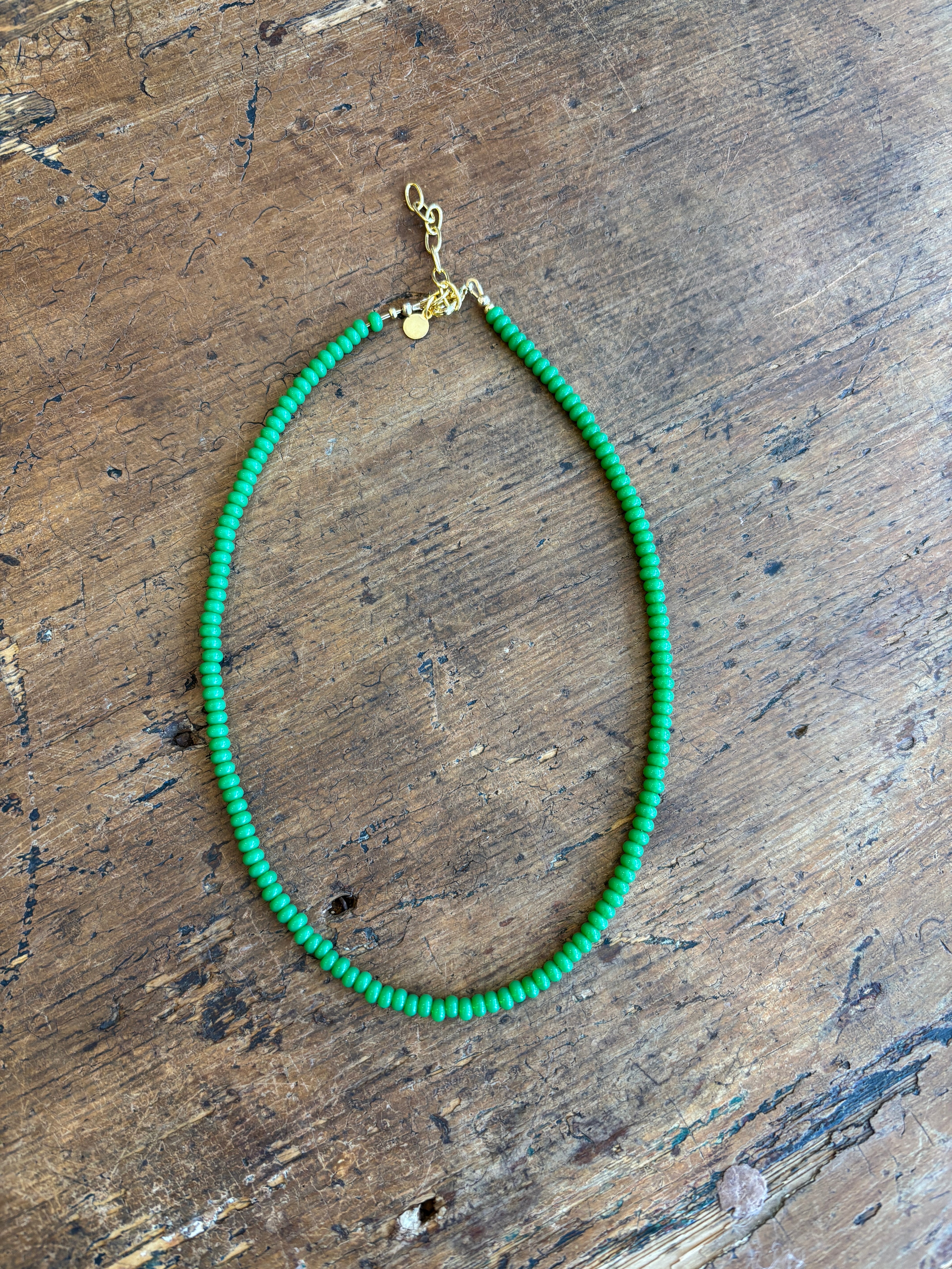 Deep Green Layering Necklace