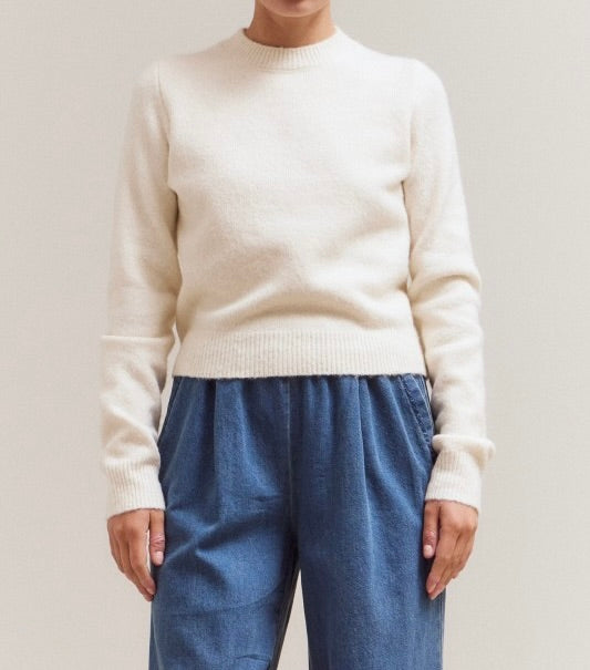 CREW NECK SWEATER - IVORY