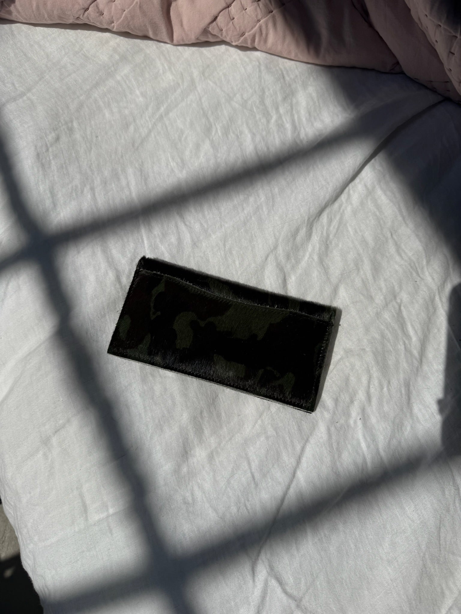 Calf Hair Camo Wallet
