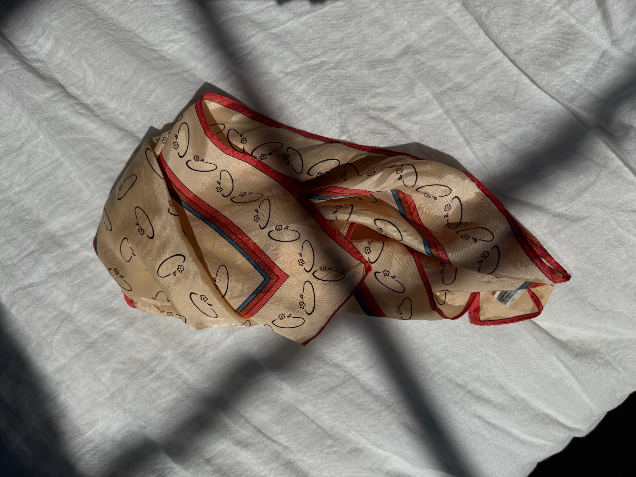 Vintage Scarf:  Ovals
