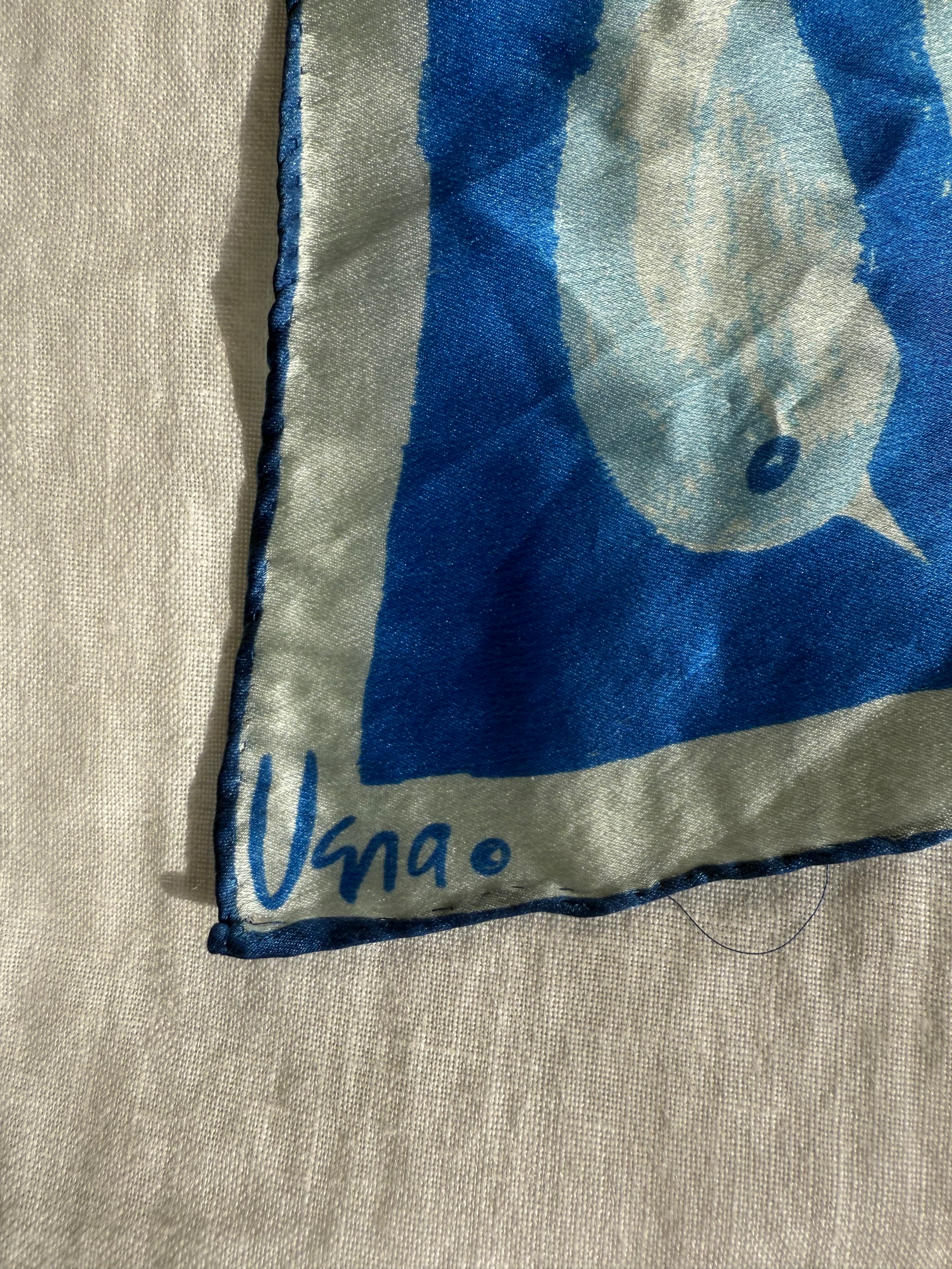 Vintage Scarf:  Blue Bird