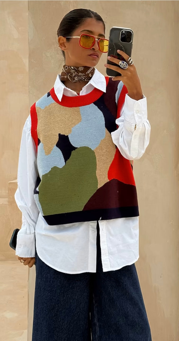 Never Fully Dressed Abstract Vest