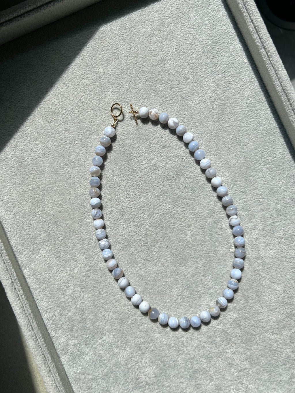 BLUE LACE AGATE NECKLACE
