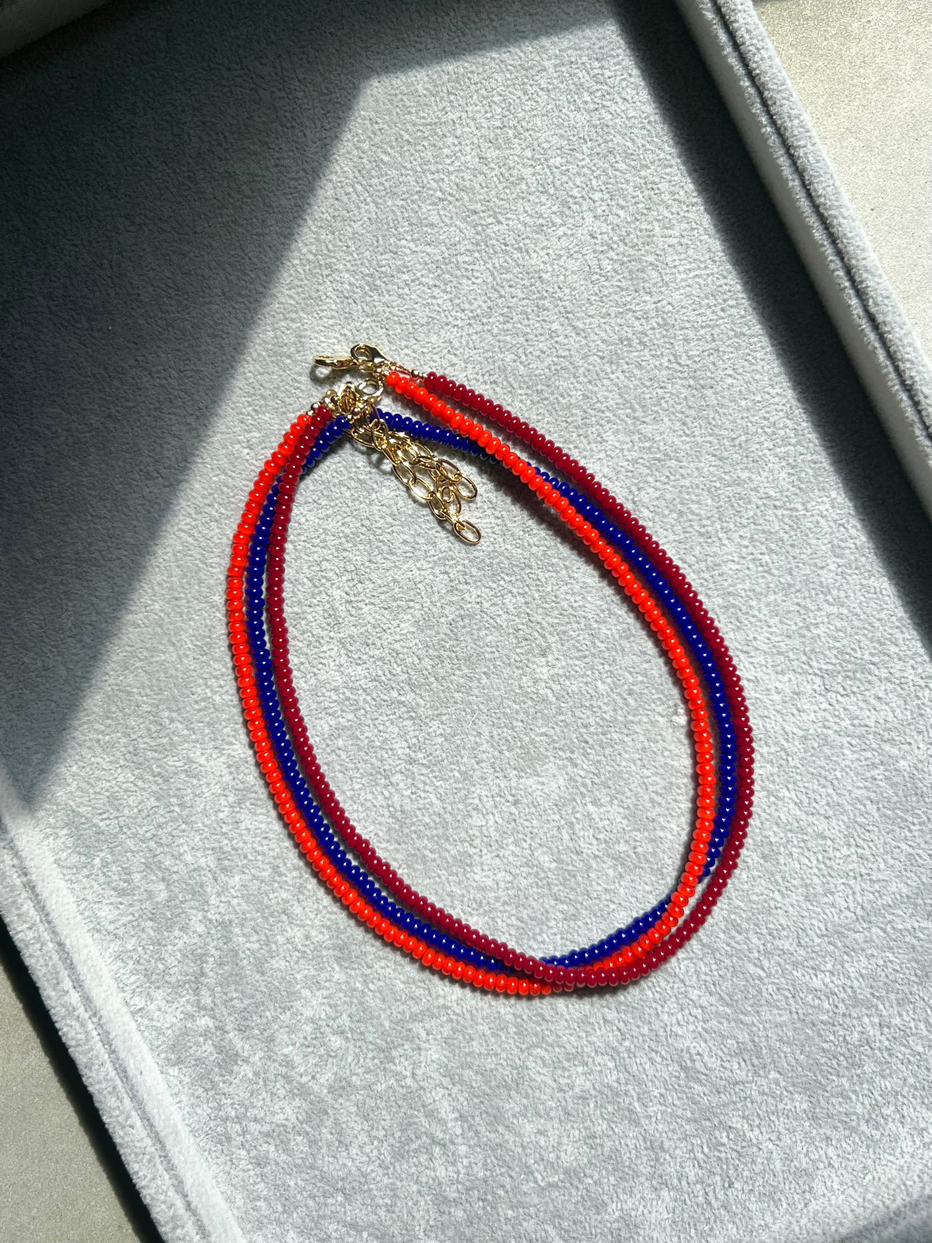 DEEP BLUE LAYERING NECKLACE
