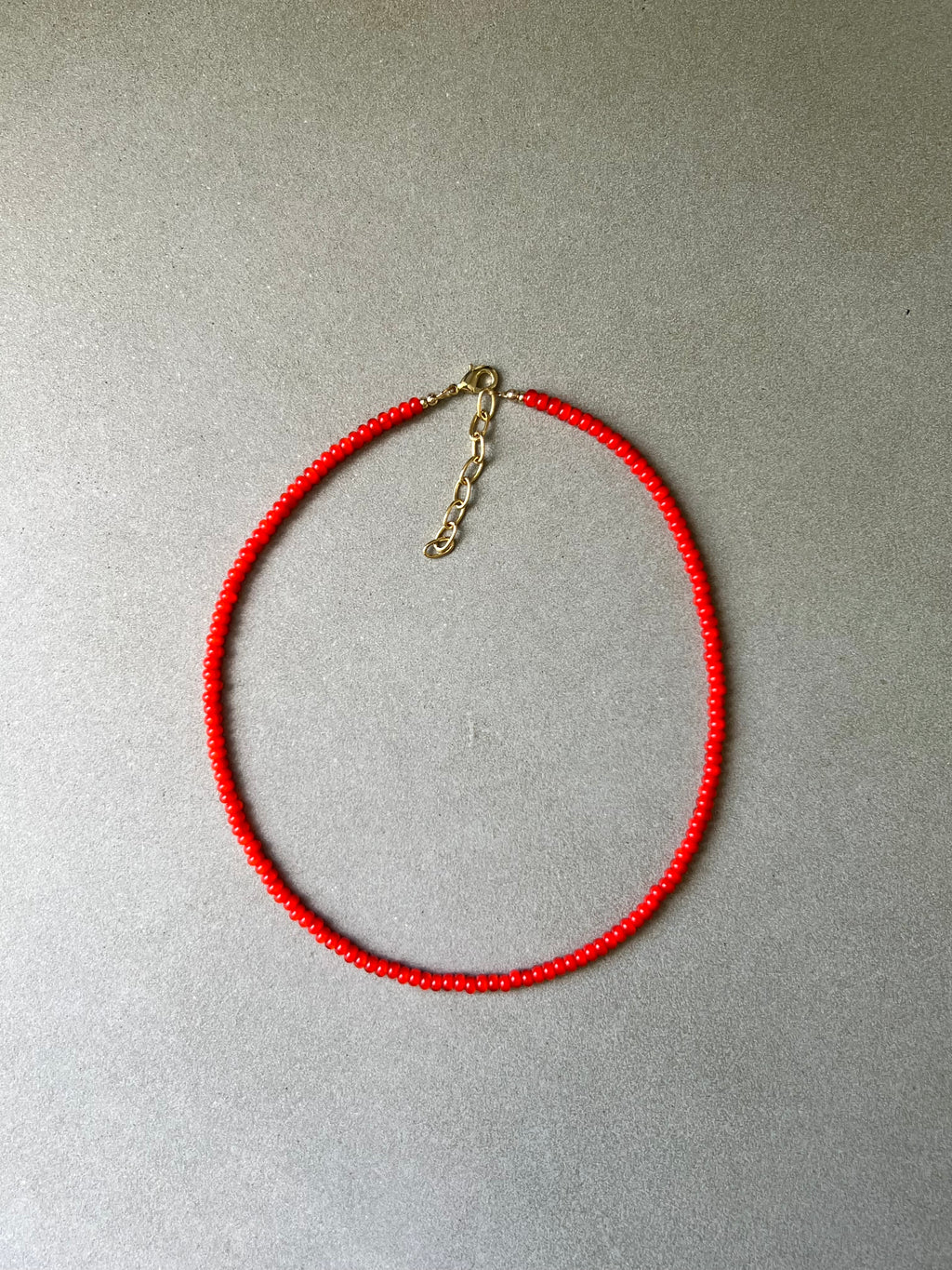 ORANGE LAYERING NECKLACE