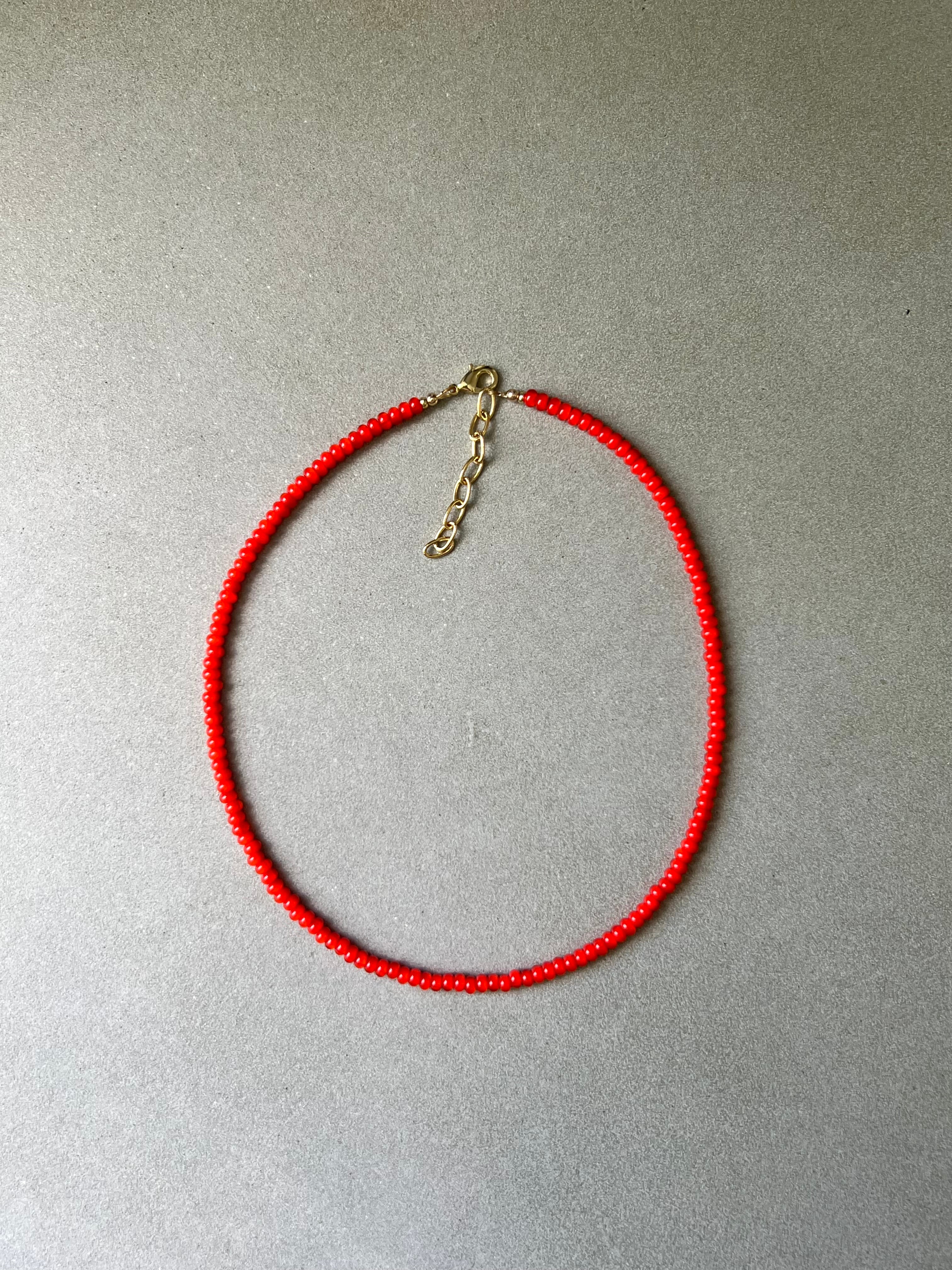 ORANGE LAYERING NECKLACE