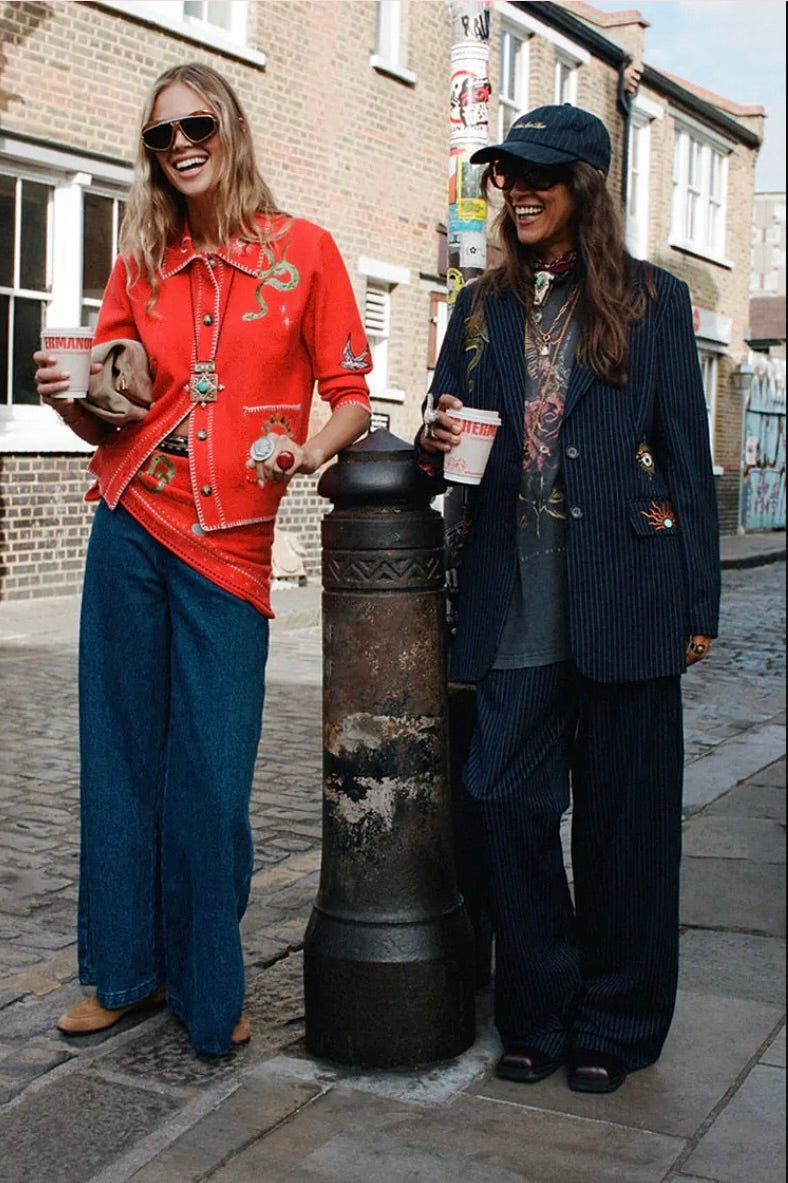 Never Fully Dressed Pinstripe Taylor Blazer