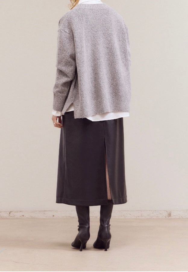 GRANDPA CARDIGAN - GREY