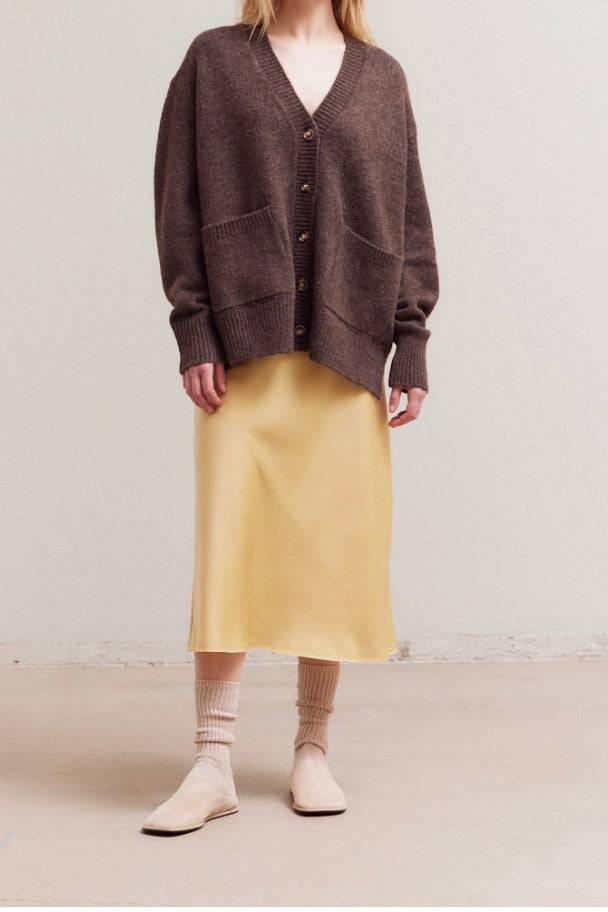 GRANDPA CARDIGAN - CHESTNUT