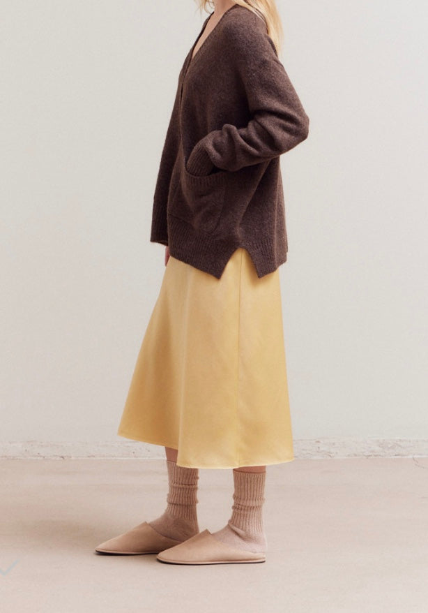 GRANDPA CARDIGAN - CHESTNUT