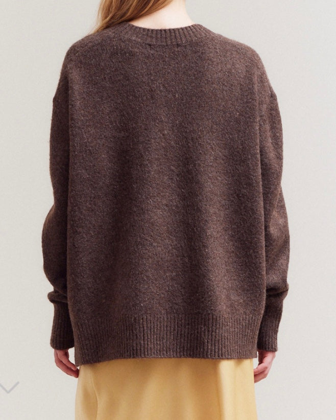 GRANDPA CARDIGAN - CHESTNUT