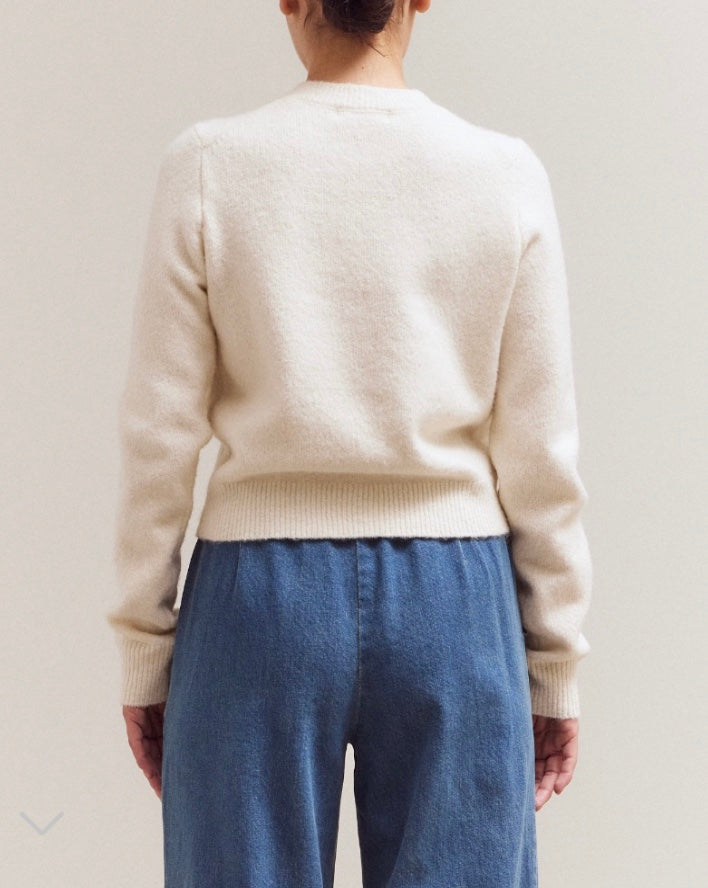 CREW NECK SWEATER - IVORY