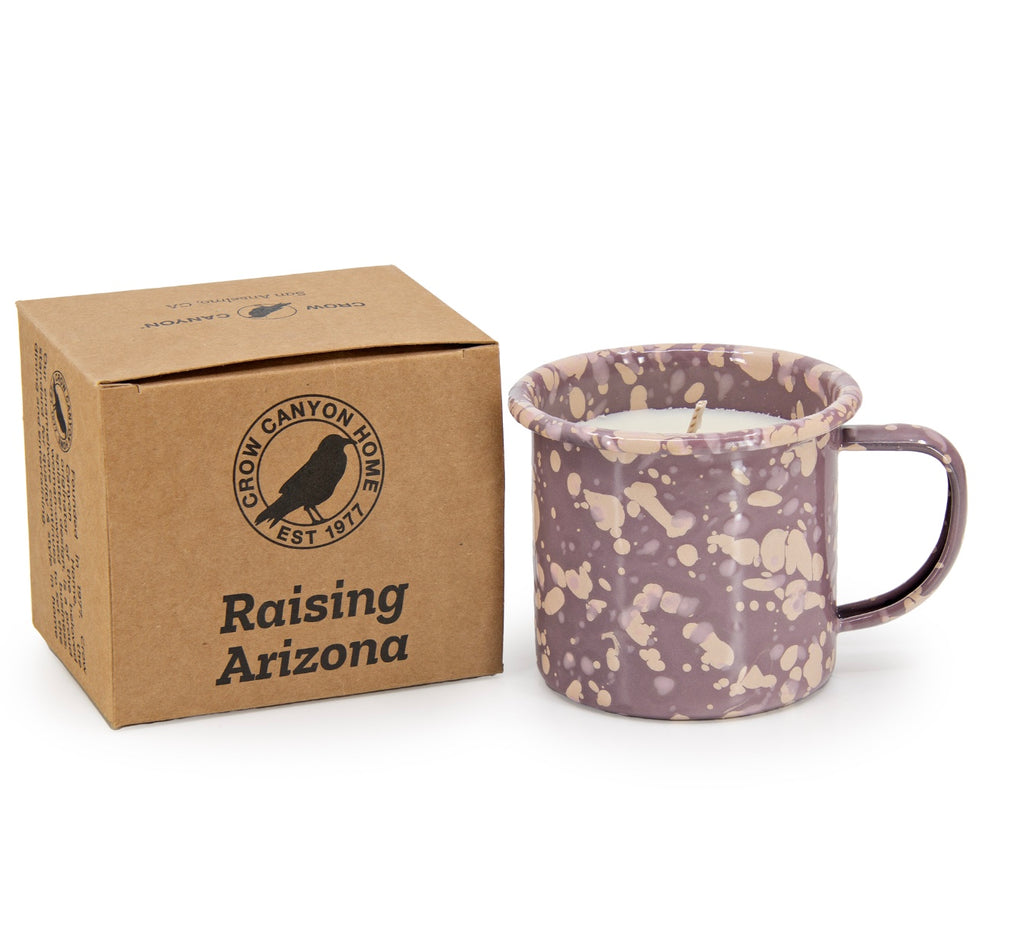 RAISING ARIZONA ENAMELWARE CANDLE MUG