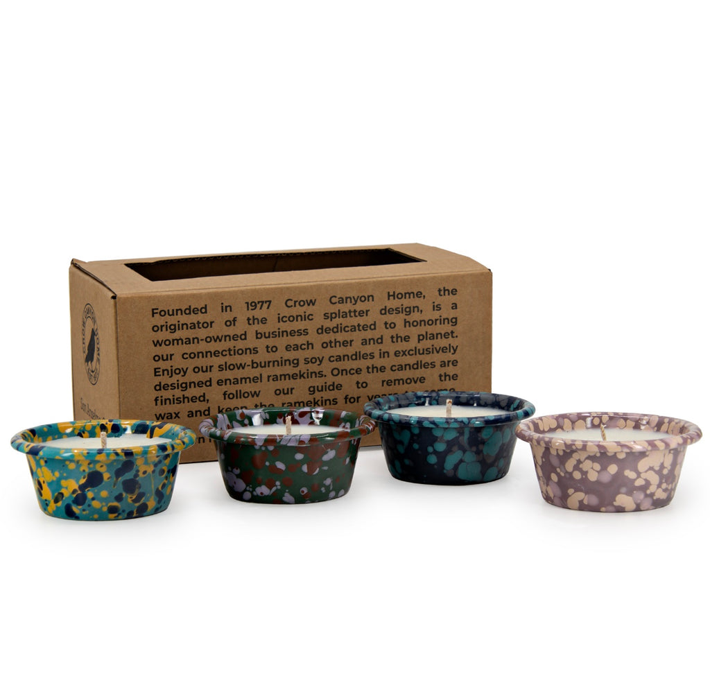 ENAMELWARE RAMEKIN CANDLES