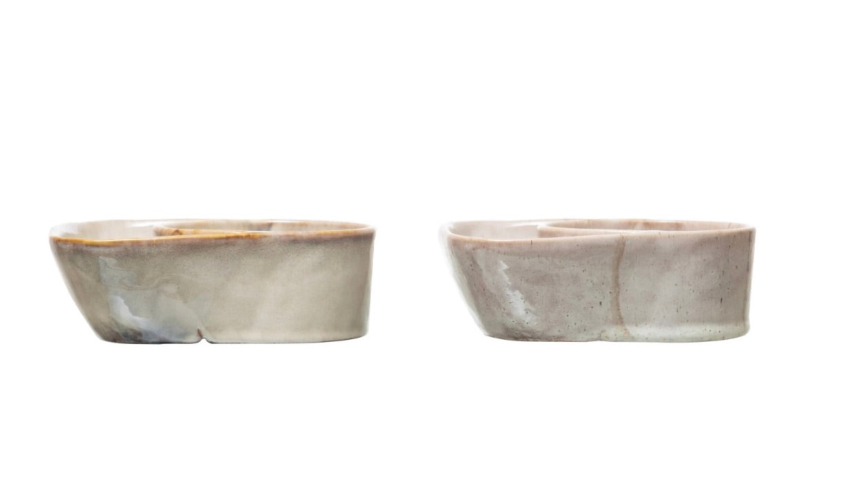 Stoneware Cracker and Soup Bowl