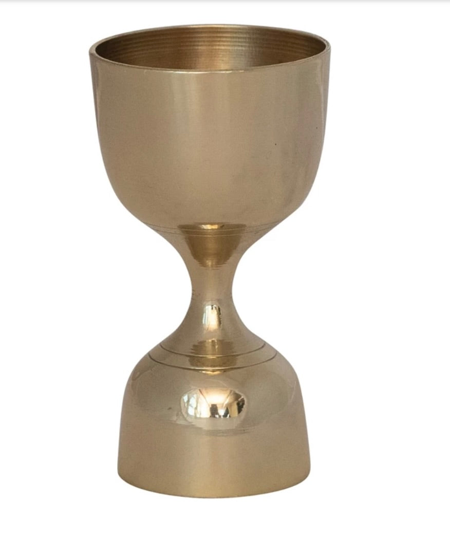 Brass cocktail jigger