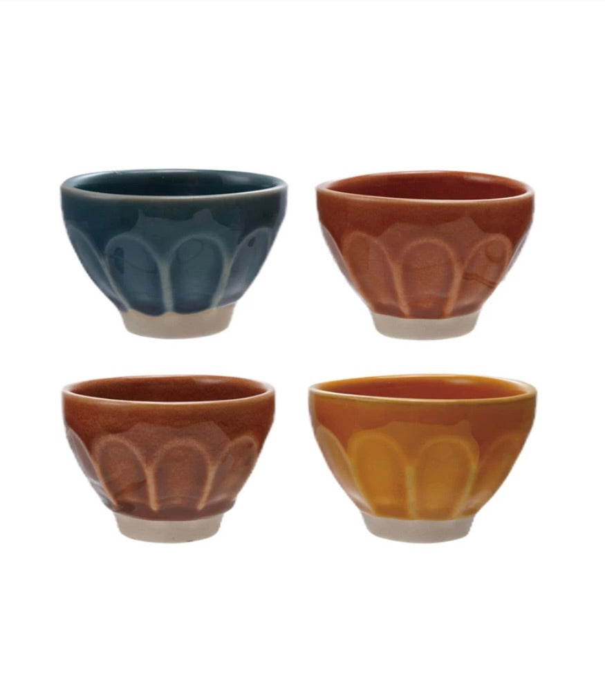 Glazed stoneware pinch pot