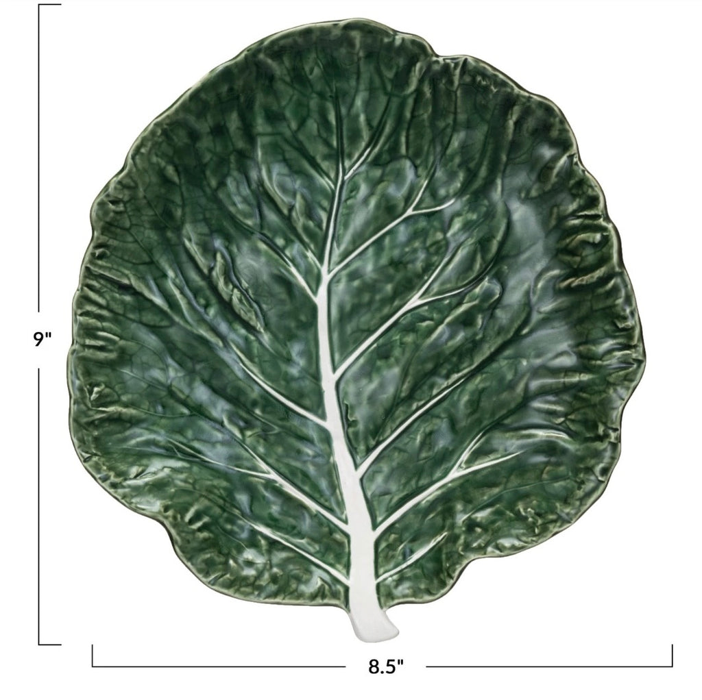 Stoneware Cabbage plate
