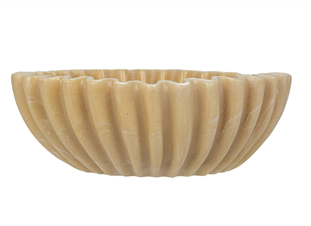 Resin Fluted Bowl