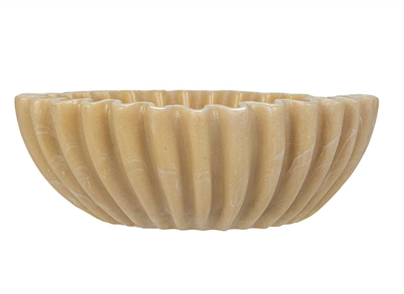 Resin Fluted Bowl