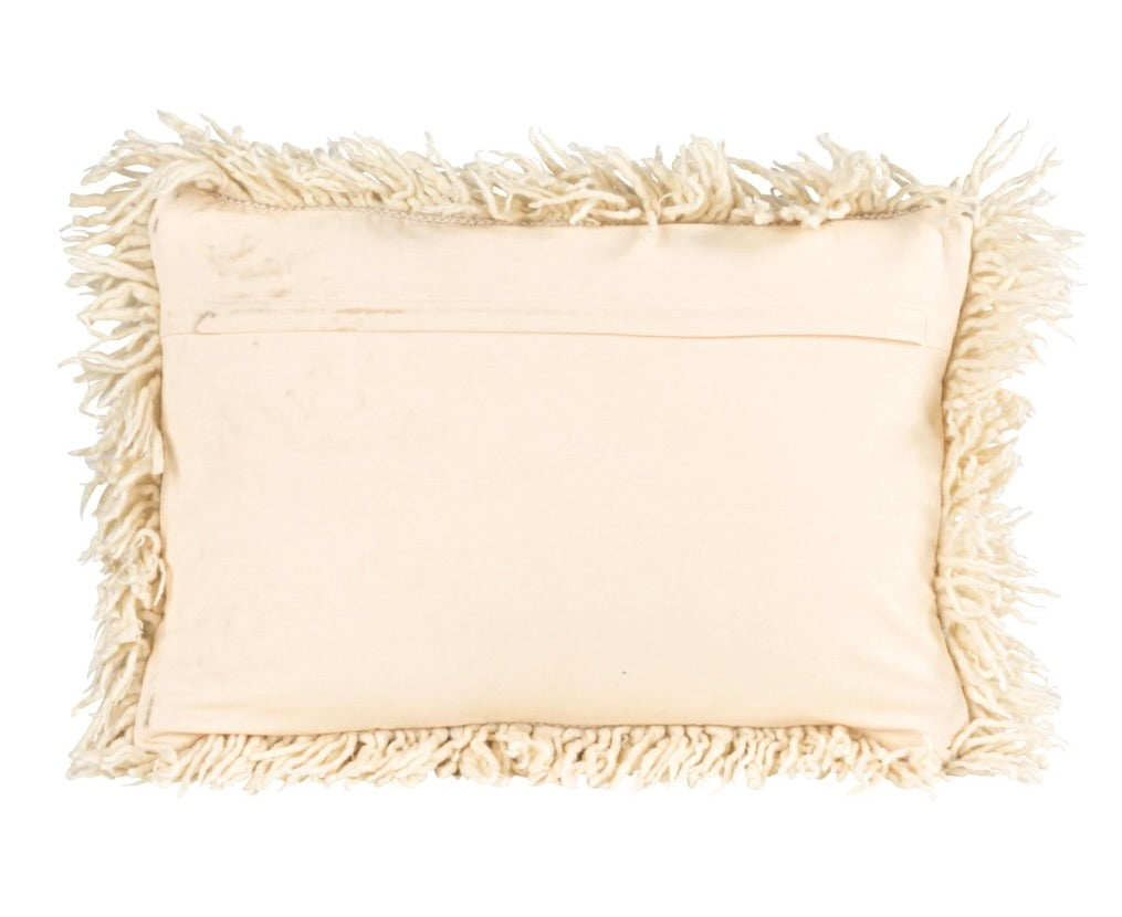 New Zealand Wool Shag Lumbar Pillow