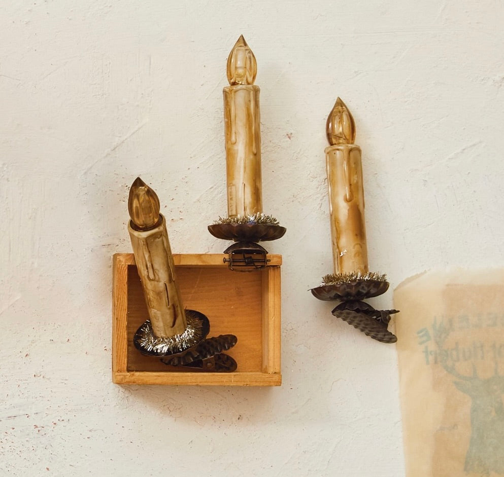 LED candle clip on ornaments