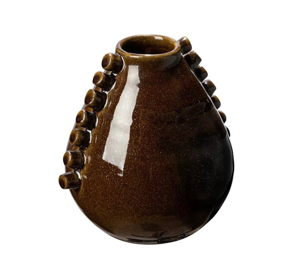 Terra-Cotta Hobnail vase