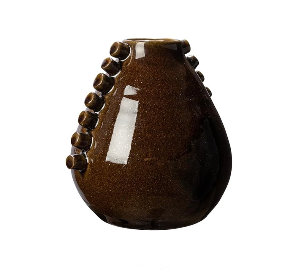 Terra-Cotta Hobnail vase